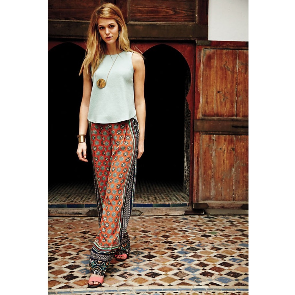 Elevenses Tiled Wide-Leg Pants